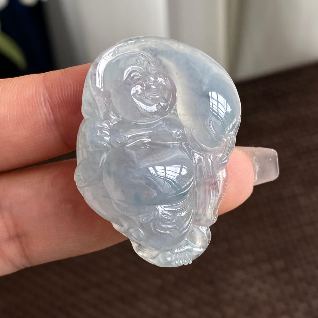 糯冰种白月光佛公吊坠（yc293139）