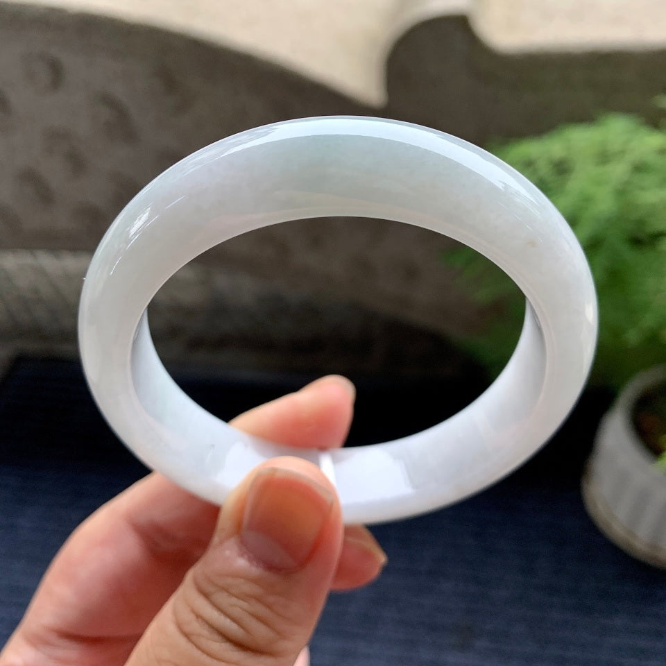 糯种无色平安镯（55.2mm）（yc093447）