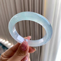 冰种蓝水平安镯（54mm）（yc283765）