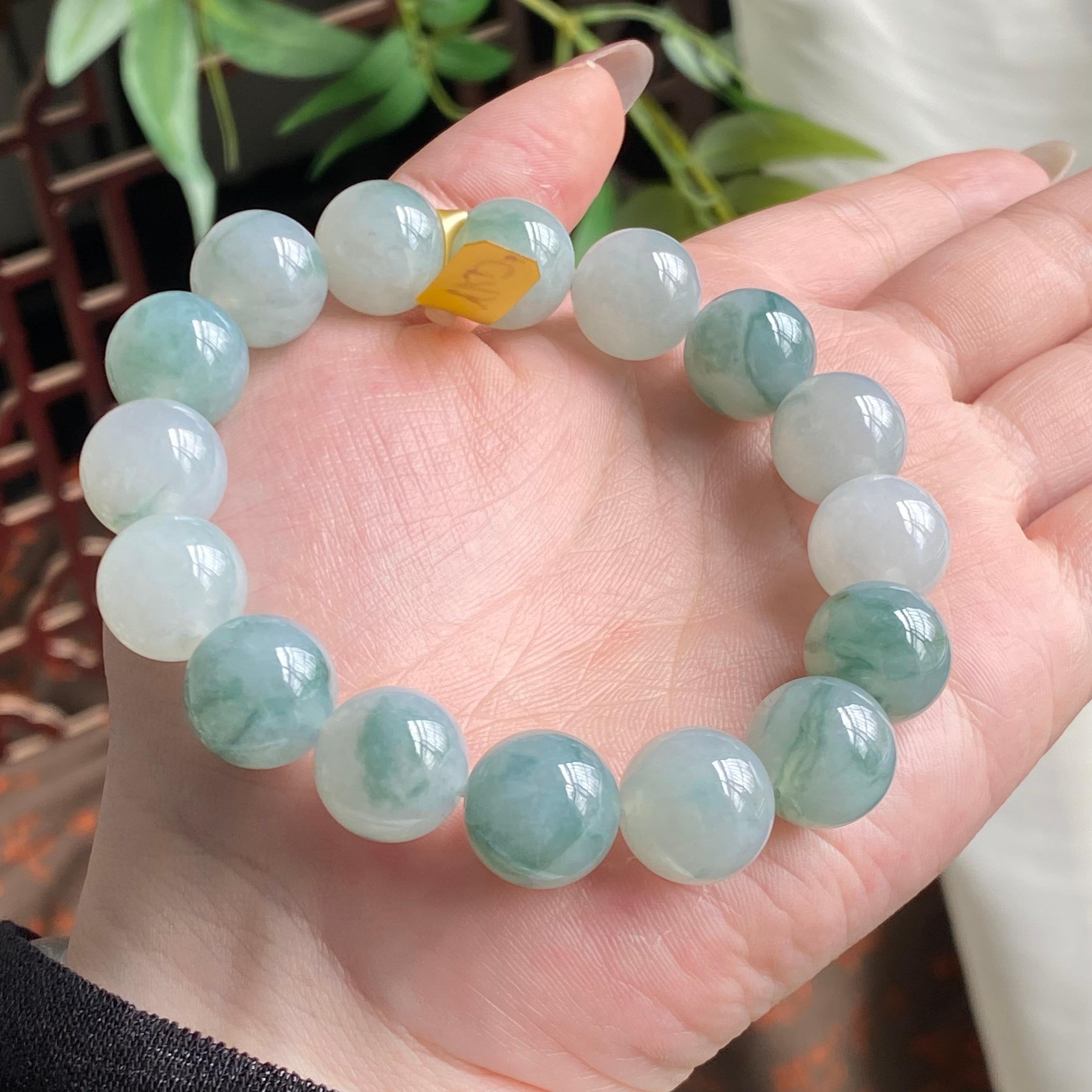 细糯种飘花单圈手串（16颗）（yc195184）