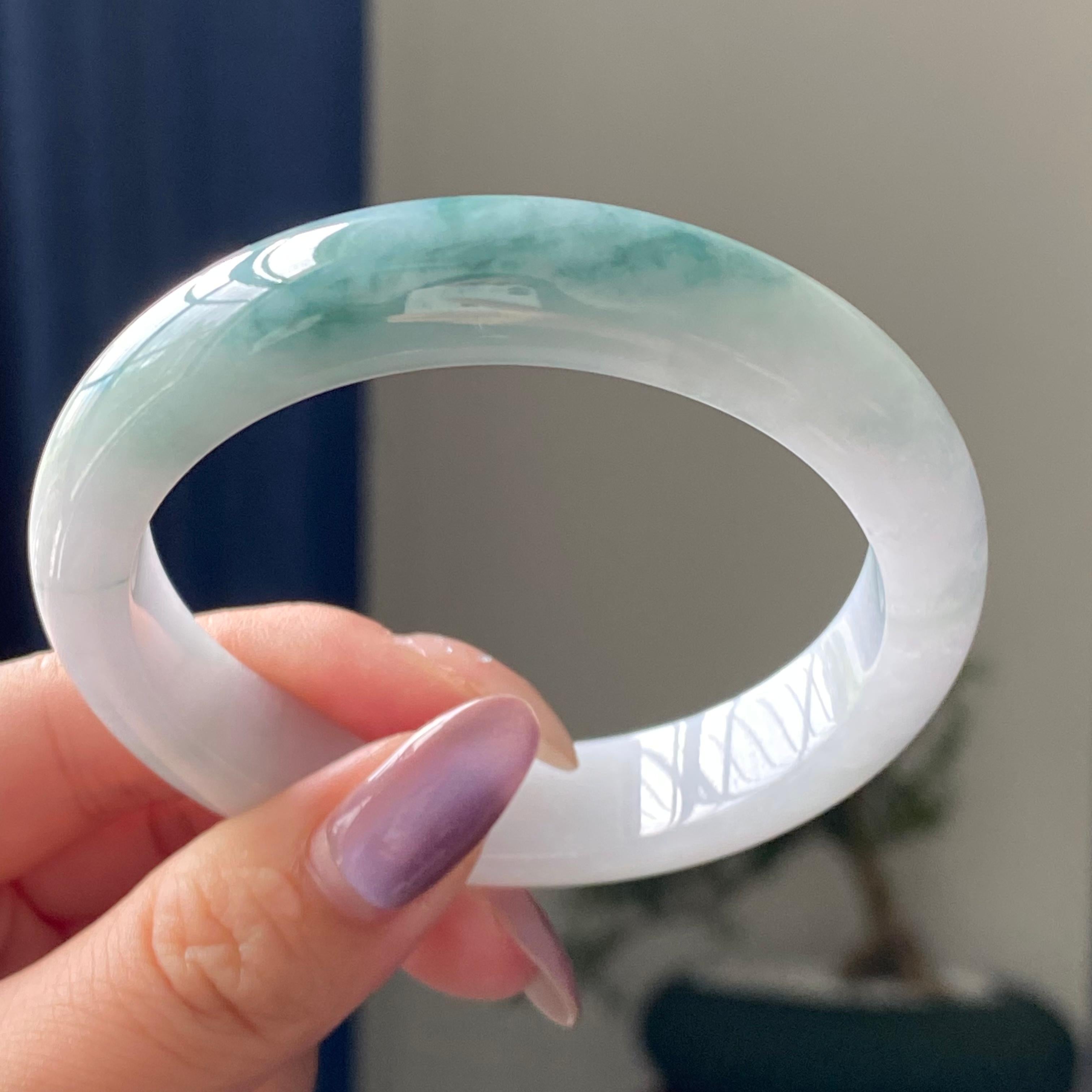 细糯种飘花平安镯手镯（57圈）（yc195379）