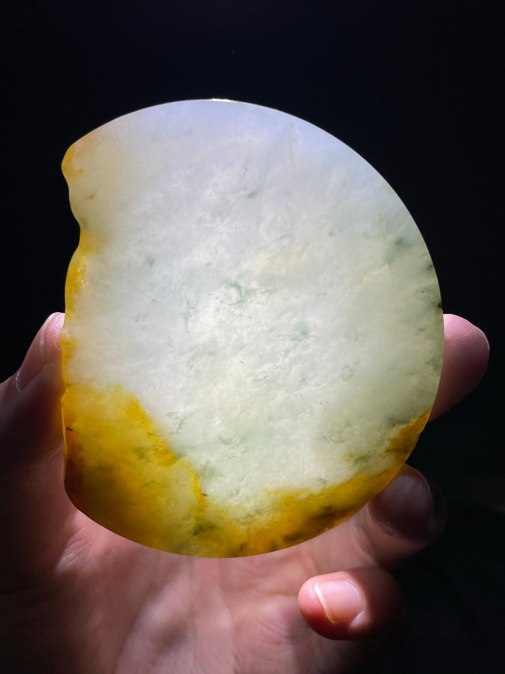 黄翡飘花牌子料（yc709566）