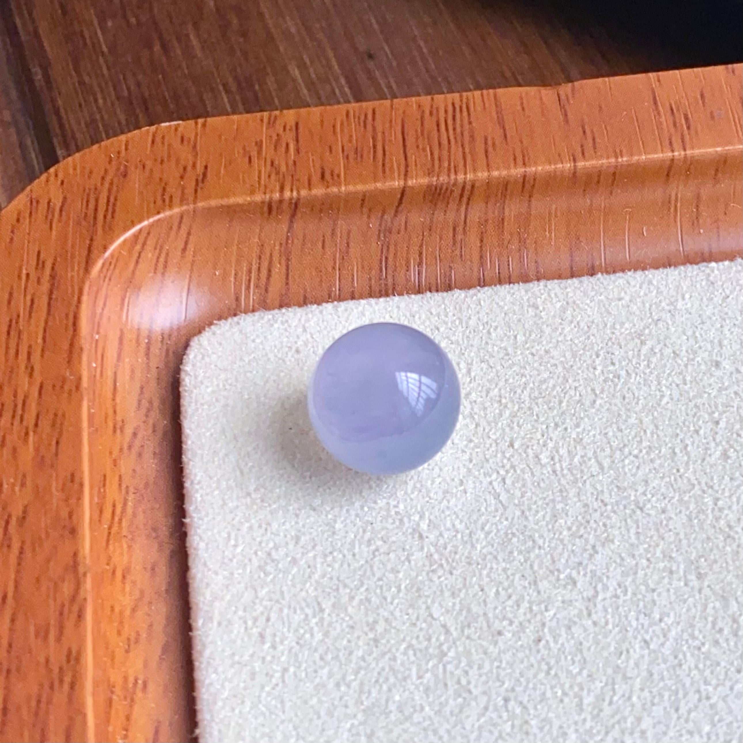 冰种紫罗兰单珠（yc260842）