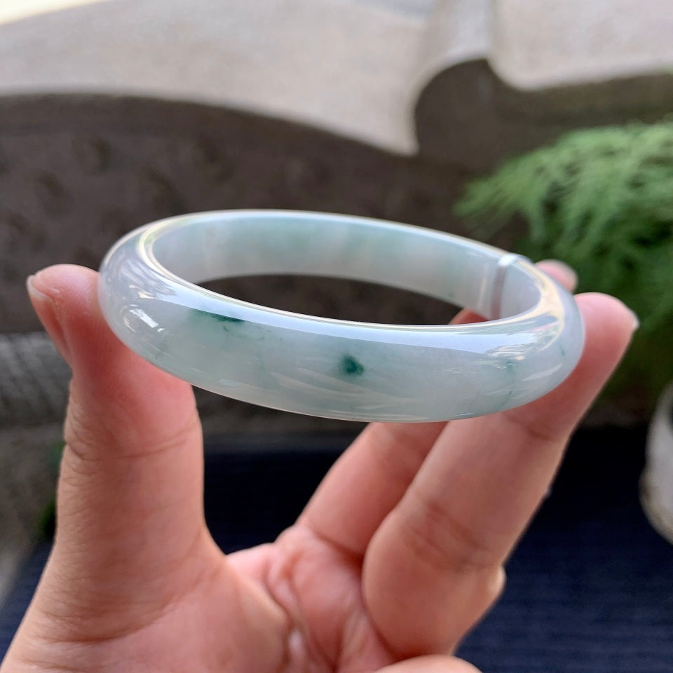 细糯种飘花平安镯(58mm)（yc094186）