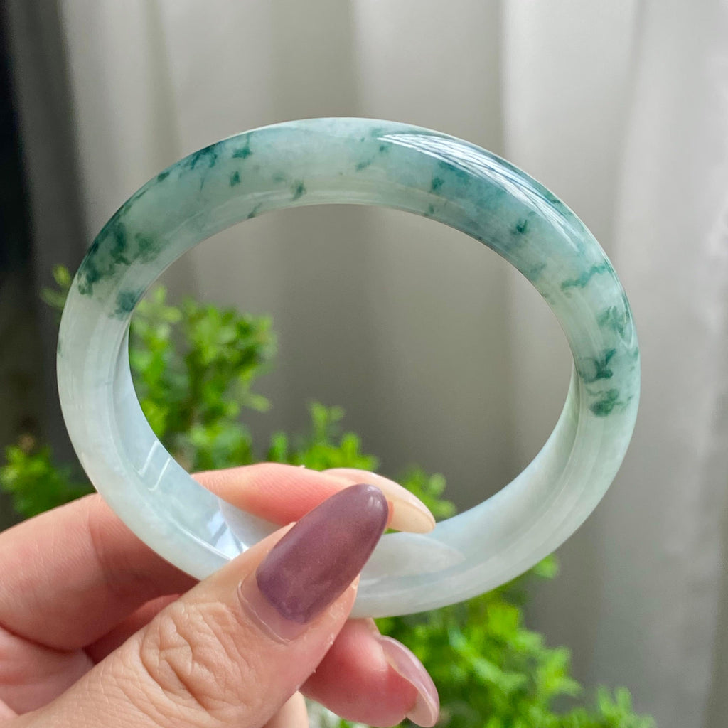 细糯种飘花平安镯（57圈）（yc202562）