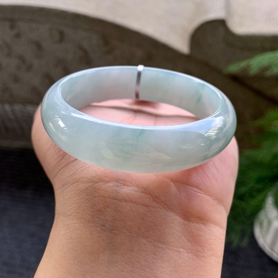 糯化飘花宽版轮胎手镯（58mm）（yc029073）
