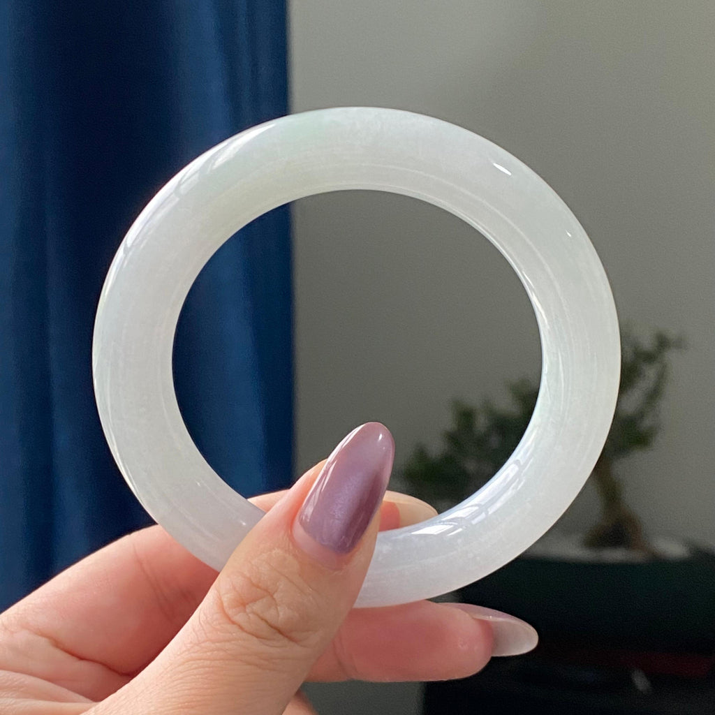 细糯种蓝底圆条手镯（56圈）（yc196178）