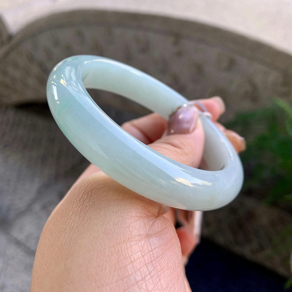 细糯种淡晴底平安镯（56mm）（yc275329）