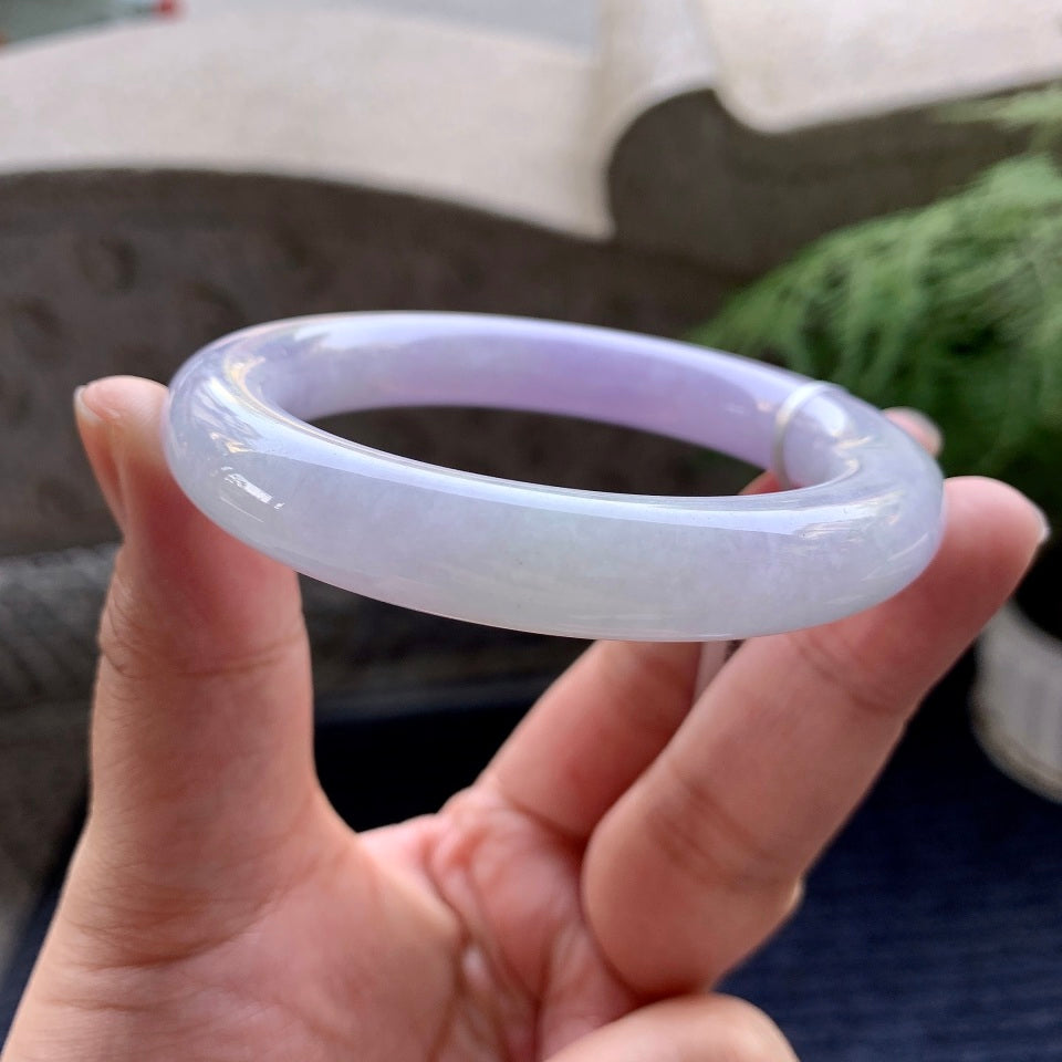 细糯种紫罗兰圆条手镯（55.4mm）（yc093806）
