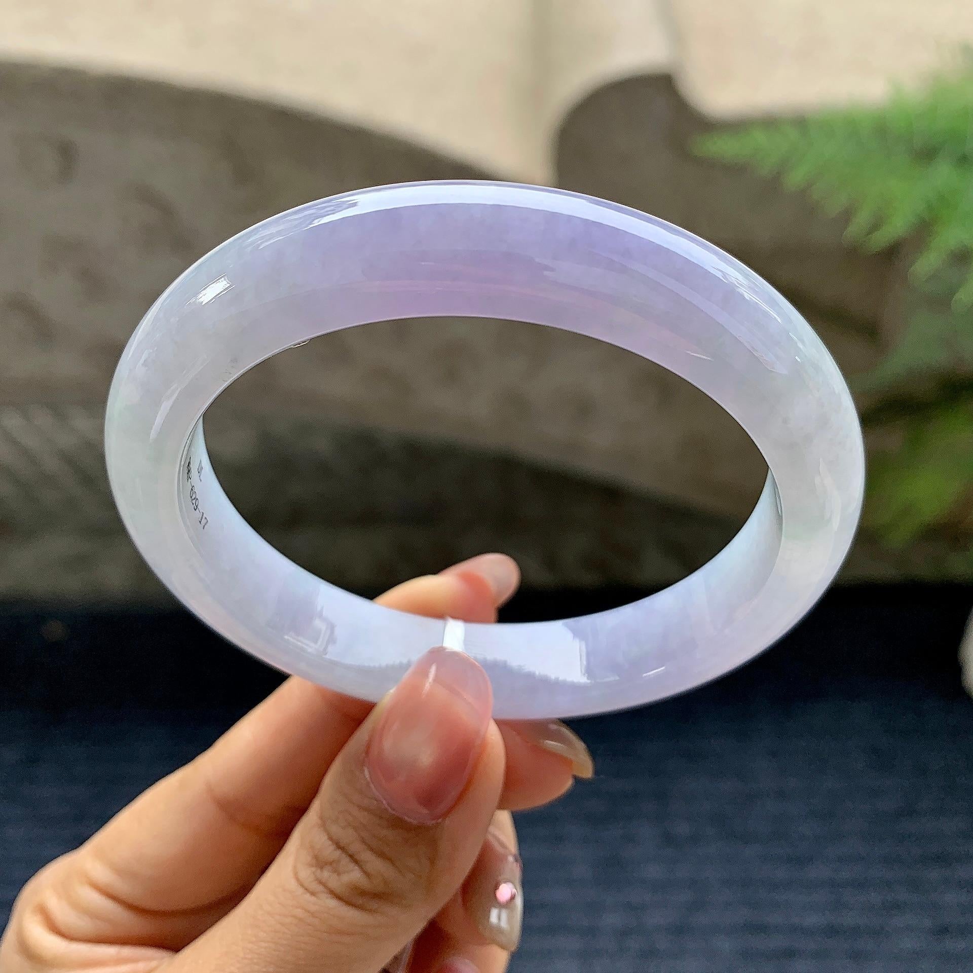 细糯种紫罗兰平安镯（58.1mm）（yc281535）