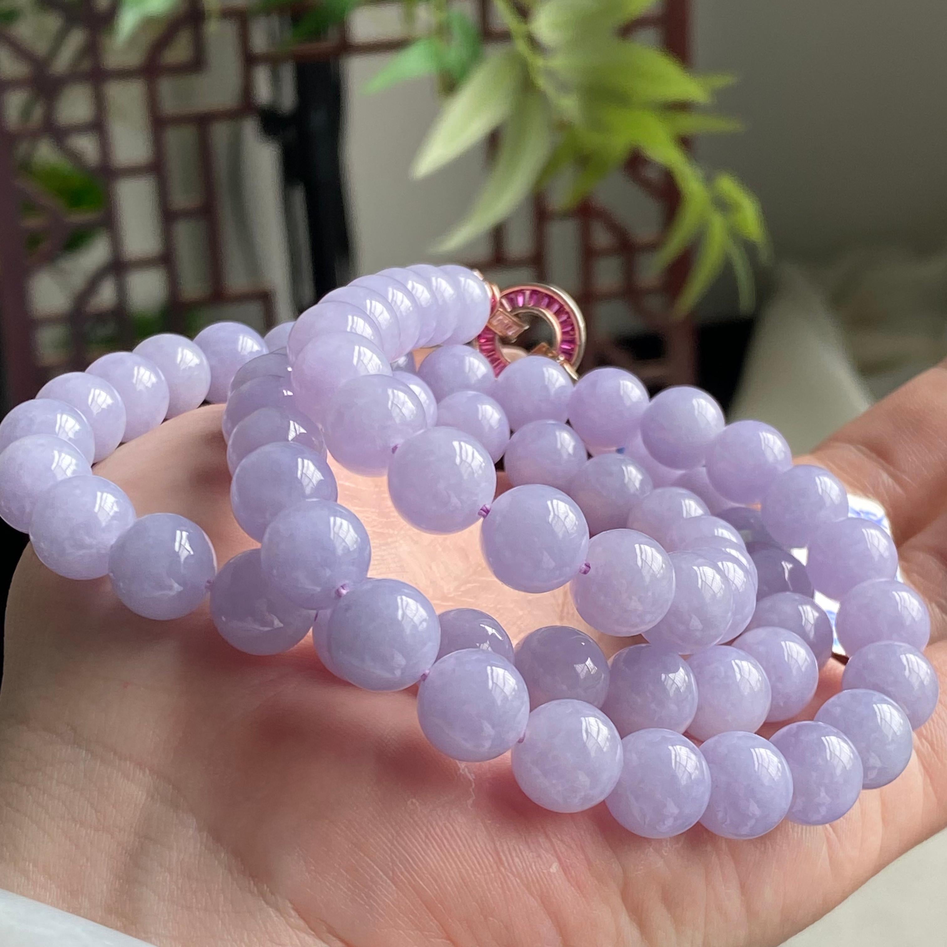 细糯种紫罗兰珠链（66颗）（yc196842）