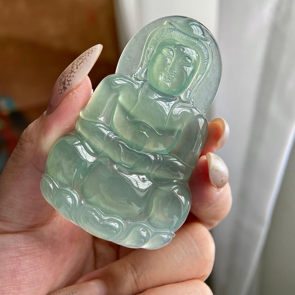 冰种晴底观音吊坠（yc224597）