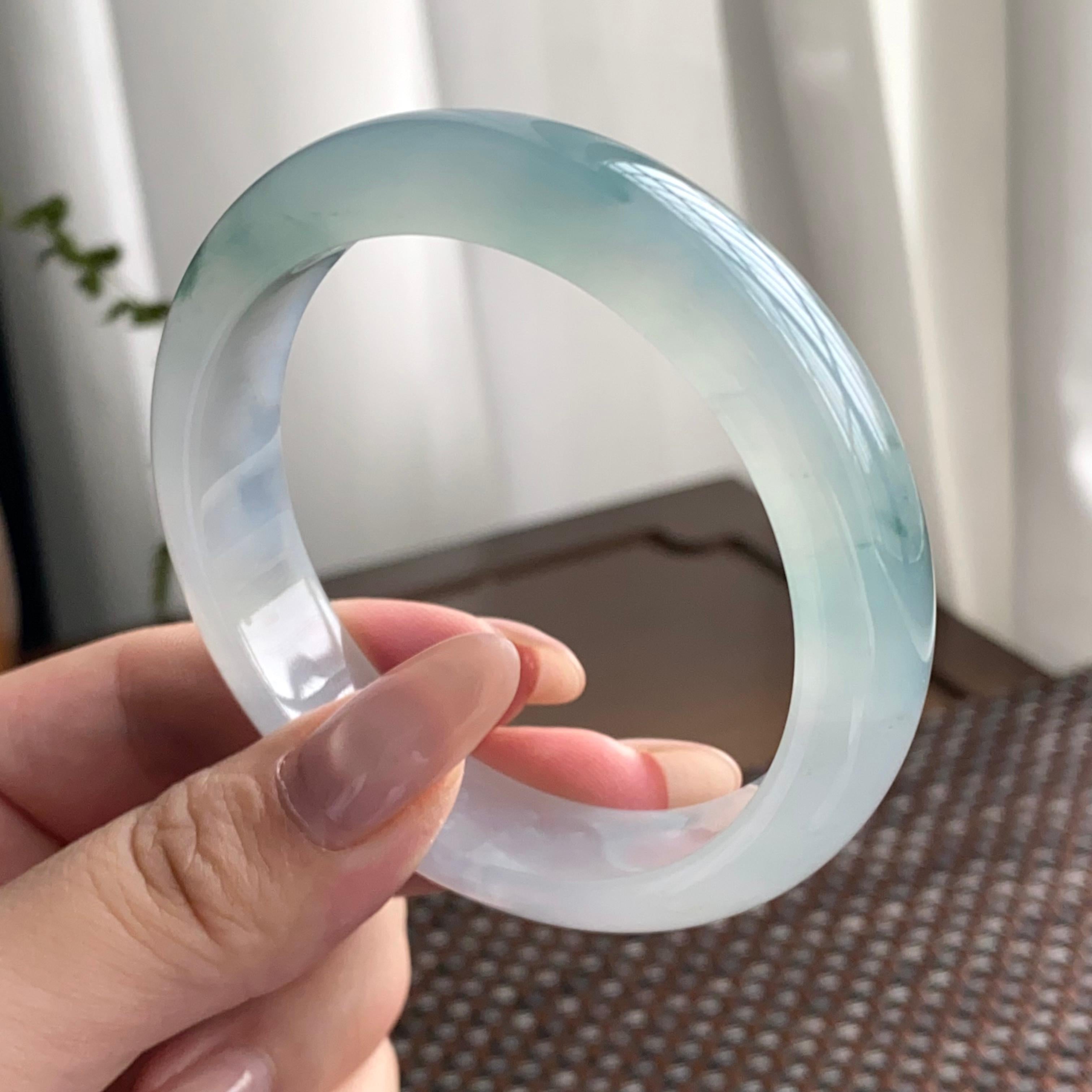 冰种飘花平安镯（57圈）（yc247430）