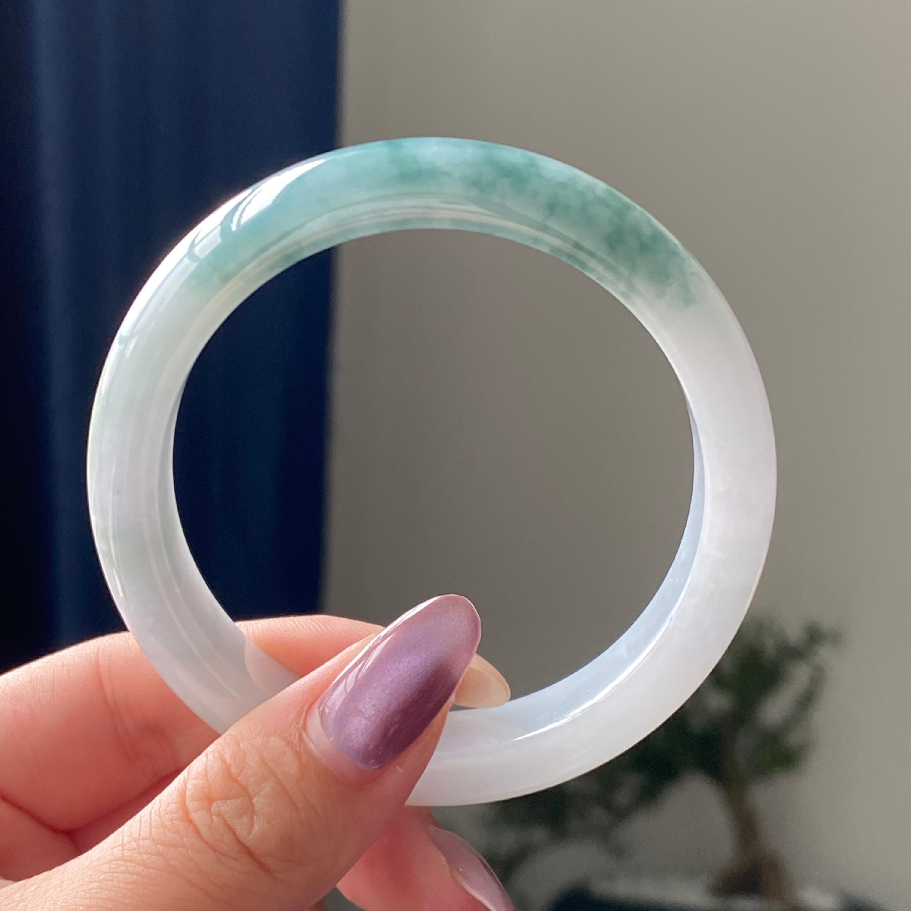 细糯种飘花平安镯手镯（57圈）（yc195379）