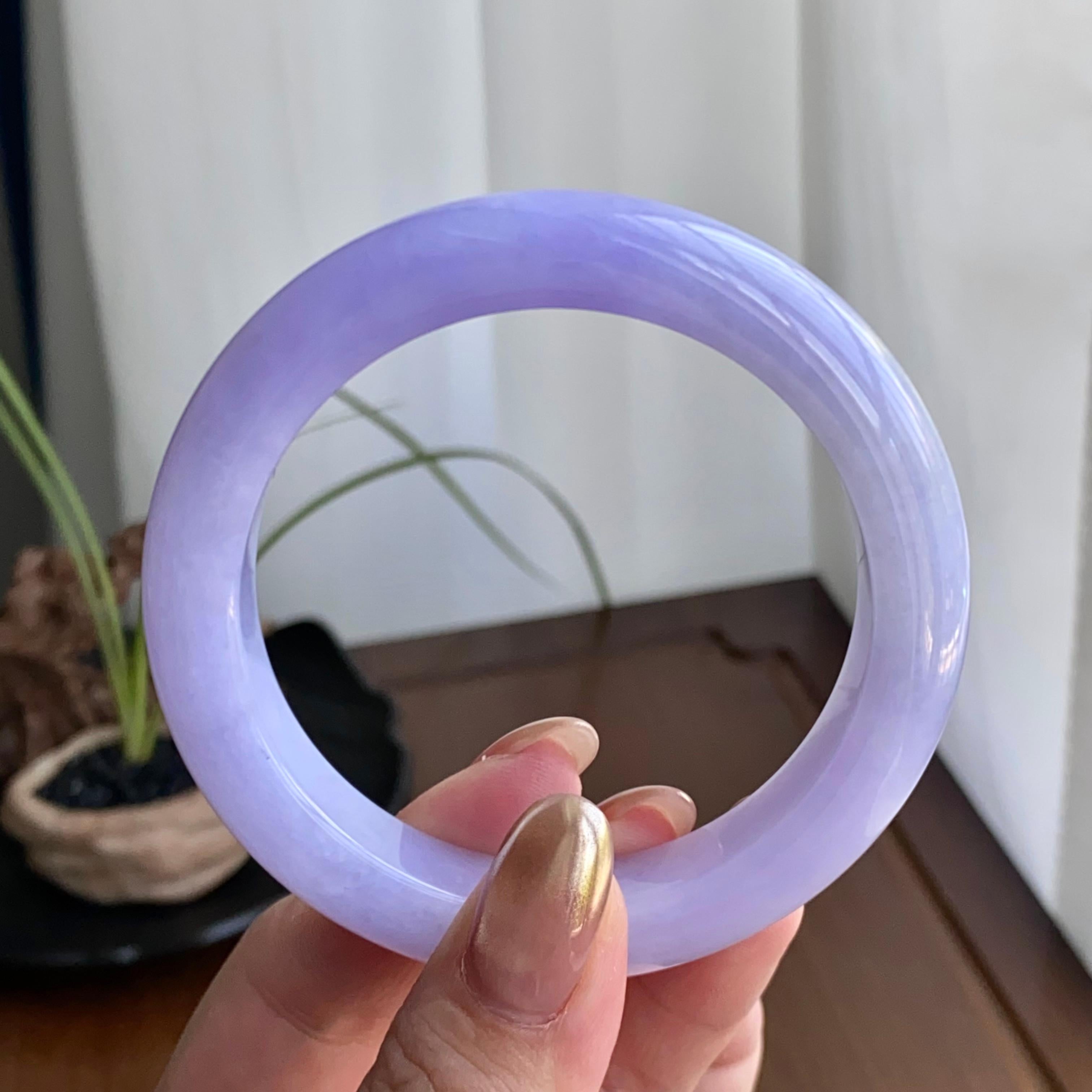 细糯种紫罗兰平安镯（56圈）（yc259119）