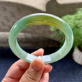 细糯种晴底飘黄翡平安镯（58.8mm）（yc101924）