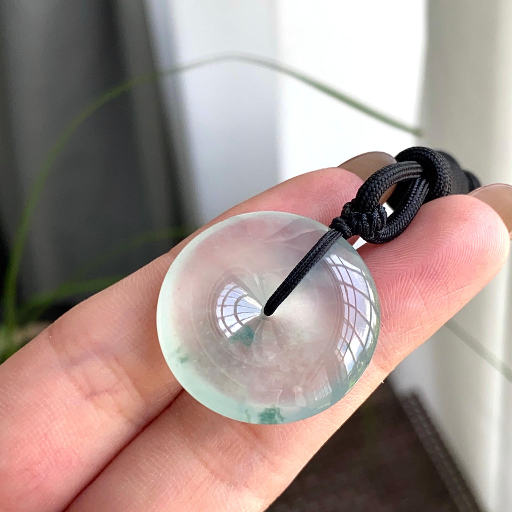 冰种飘花平安扣吊坠（yc263865）