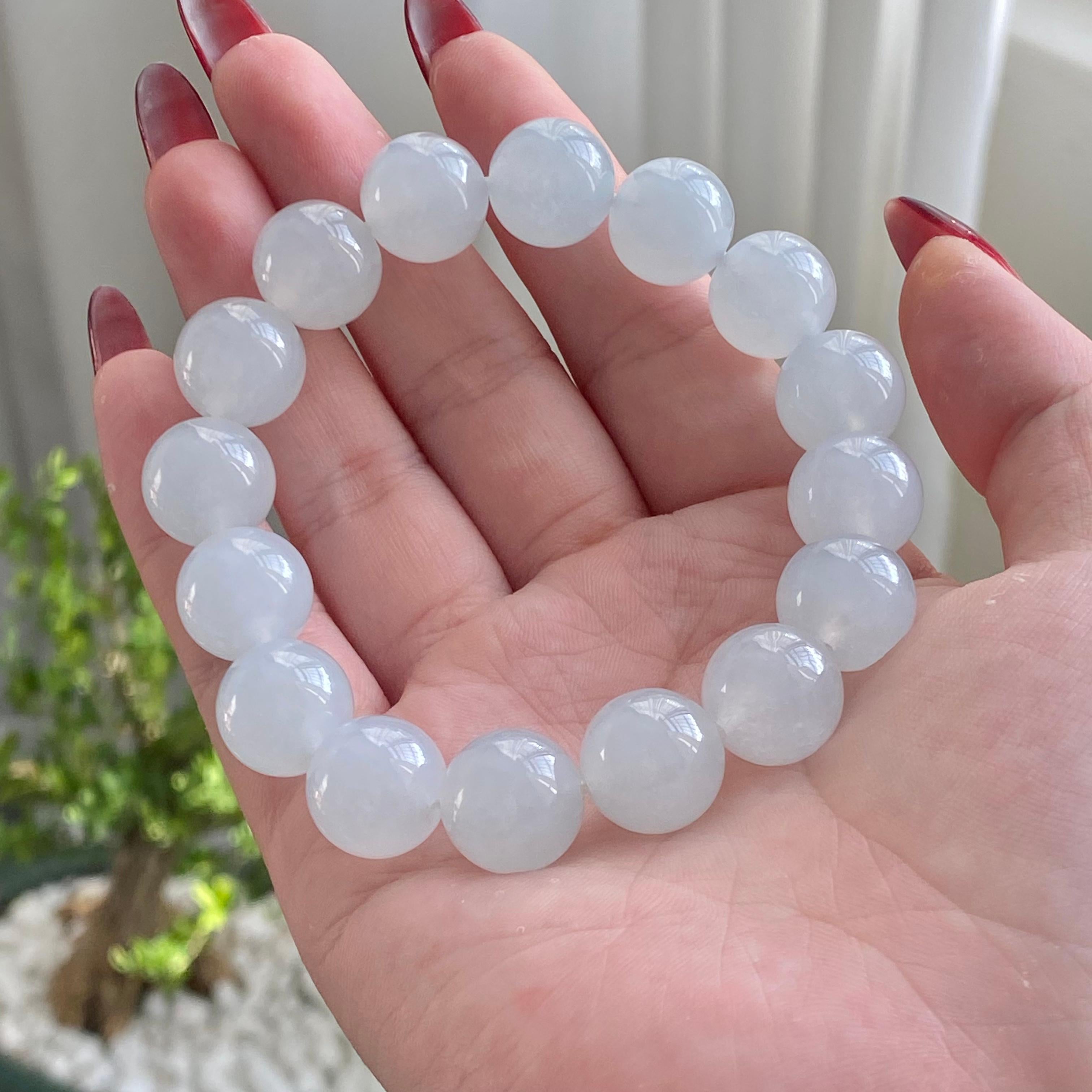 糯冰种白月光单圈手串（16颗）（yc213184）