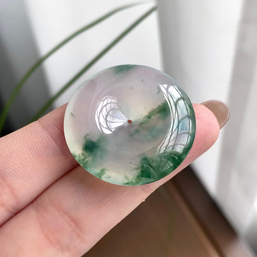 冰种飘花平安扣吊坠（yc262767）