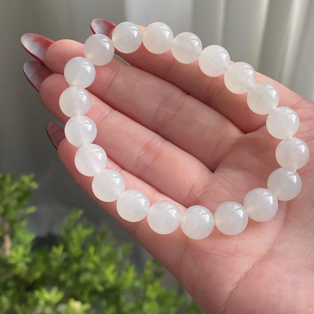 糯冰种白月光单圈手串（20颗）（yc213187）