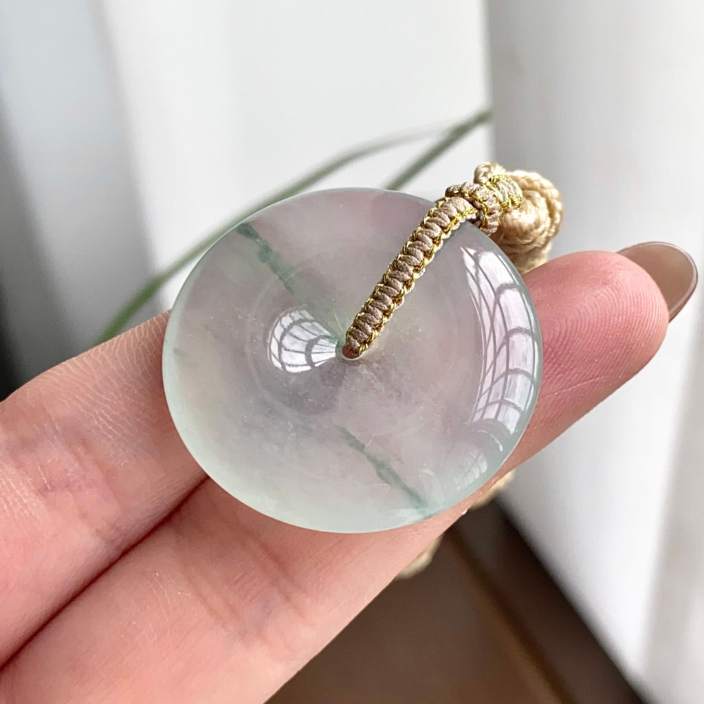 冰种飘花平安扣吊坠（yc262764）