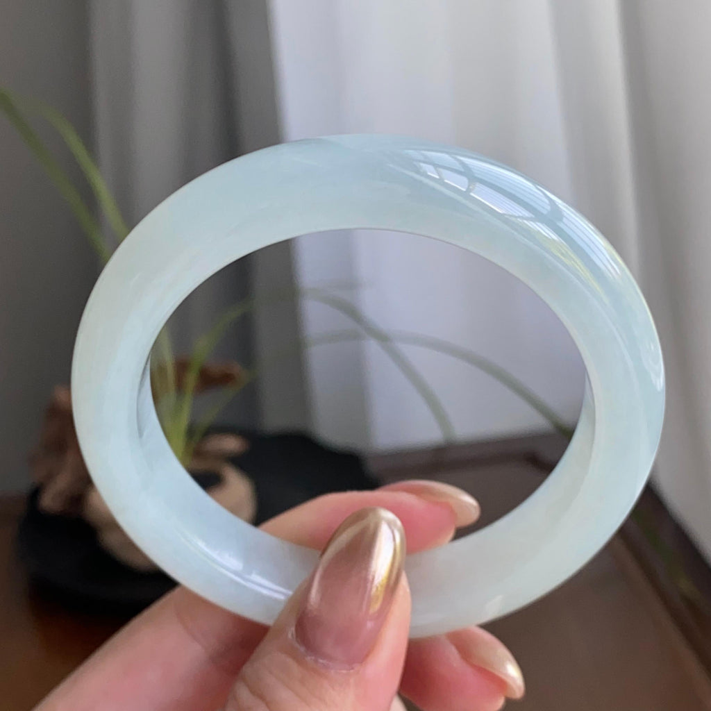 细糯种淡晴底平安镯（55圈）（yc258164）