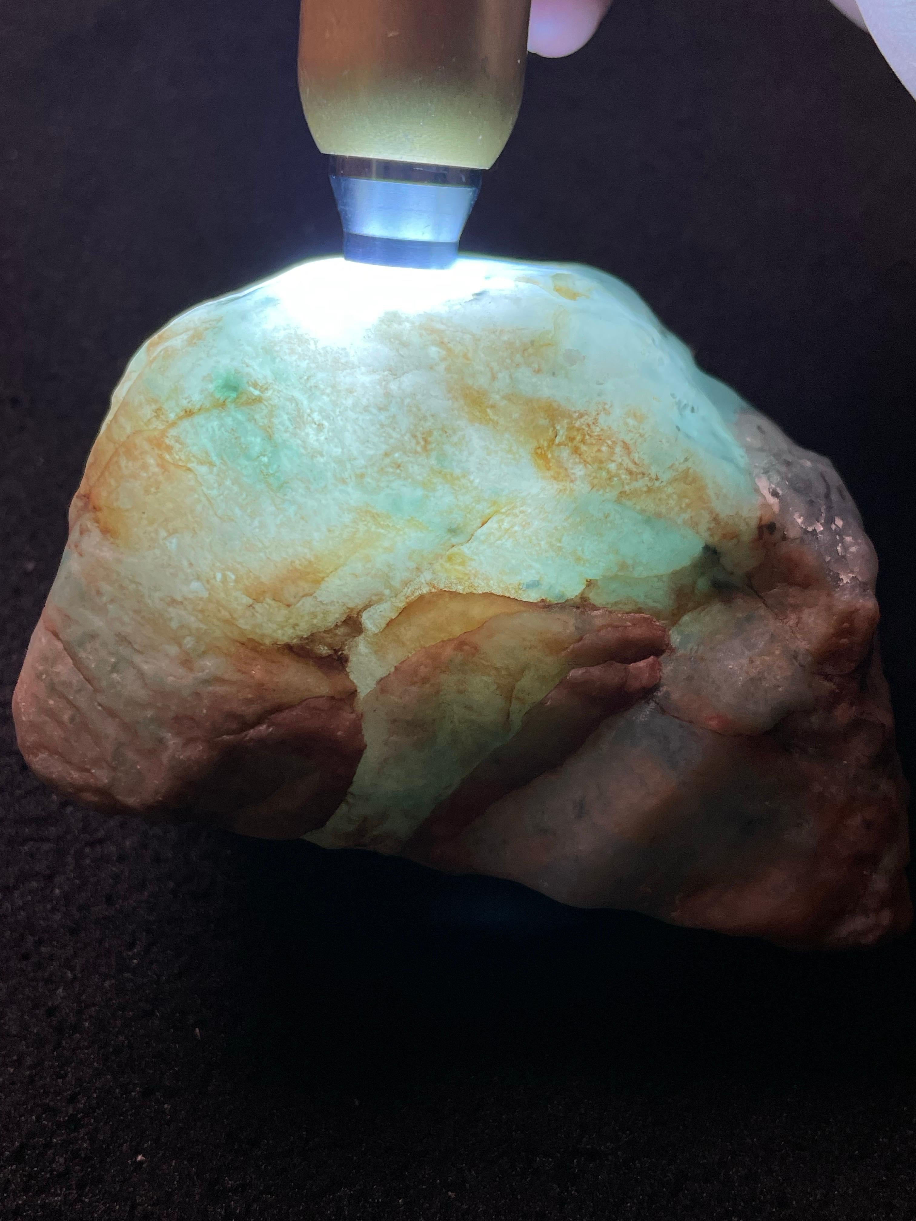 木那脱沙蓝底牌子料（yc489770）
