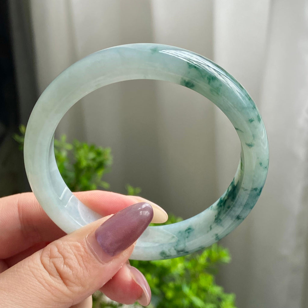 细糯种飘花平安镯（57圈）（yc202562）