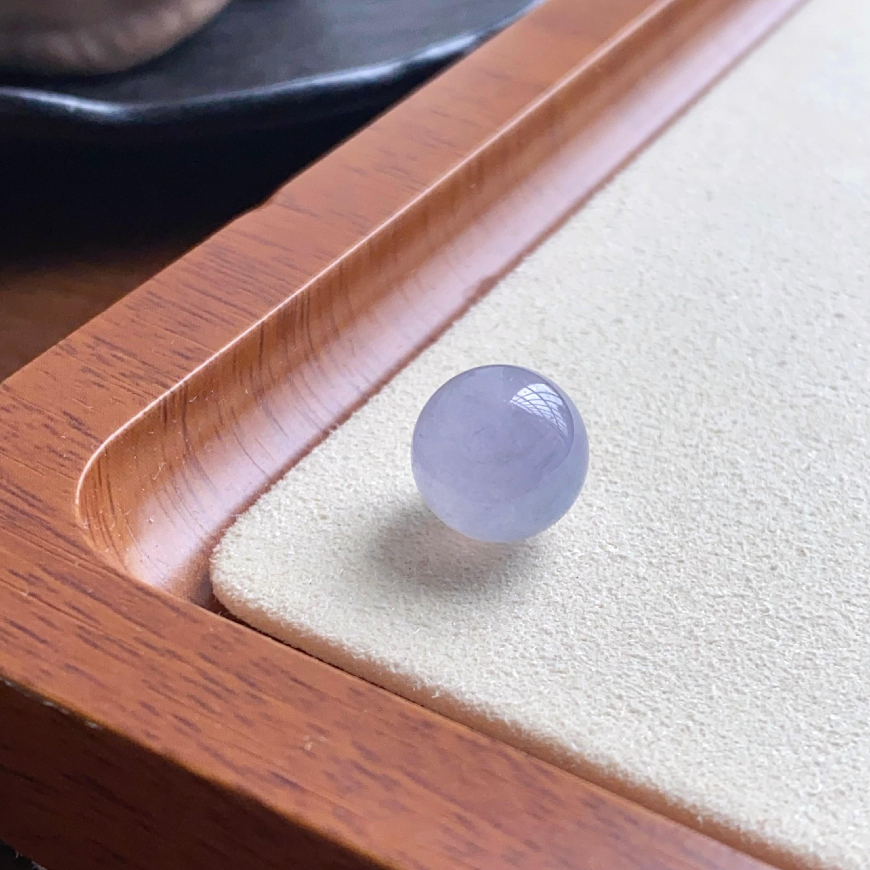 冰种紫罗兰单珠（yc260842）