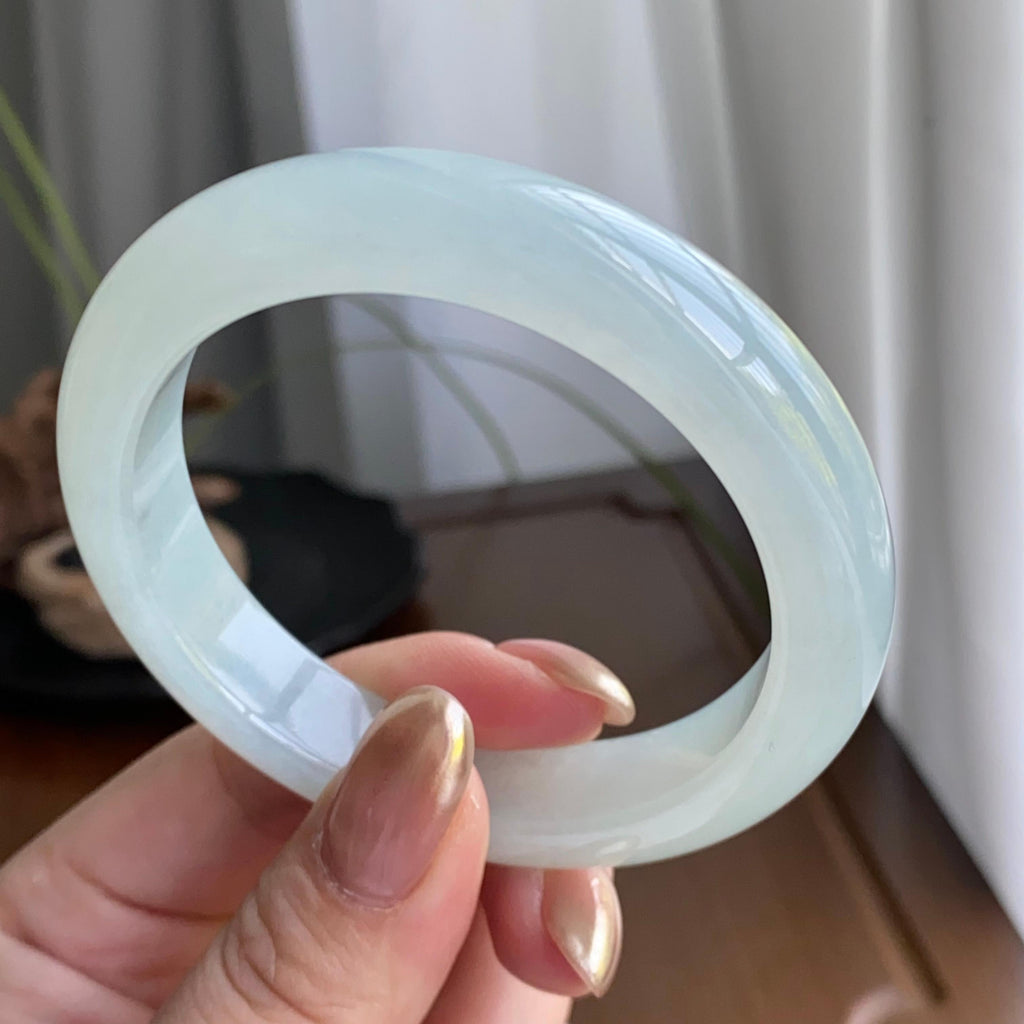 细糯种淡晴底平安镯（55圈）（yc258164）