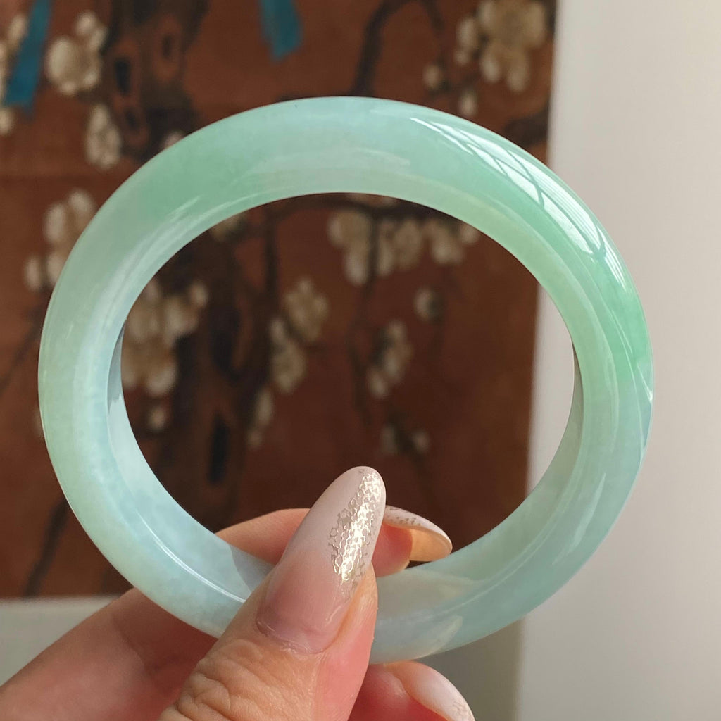 糯冰种晴底平安镯（56圈）（yc221734）