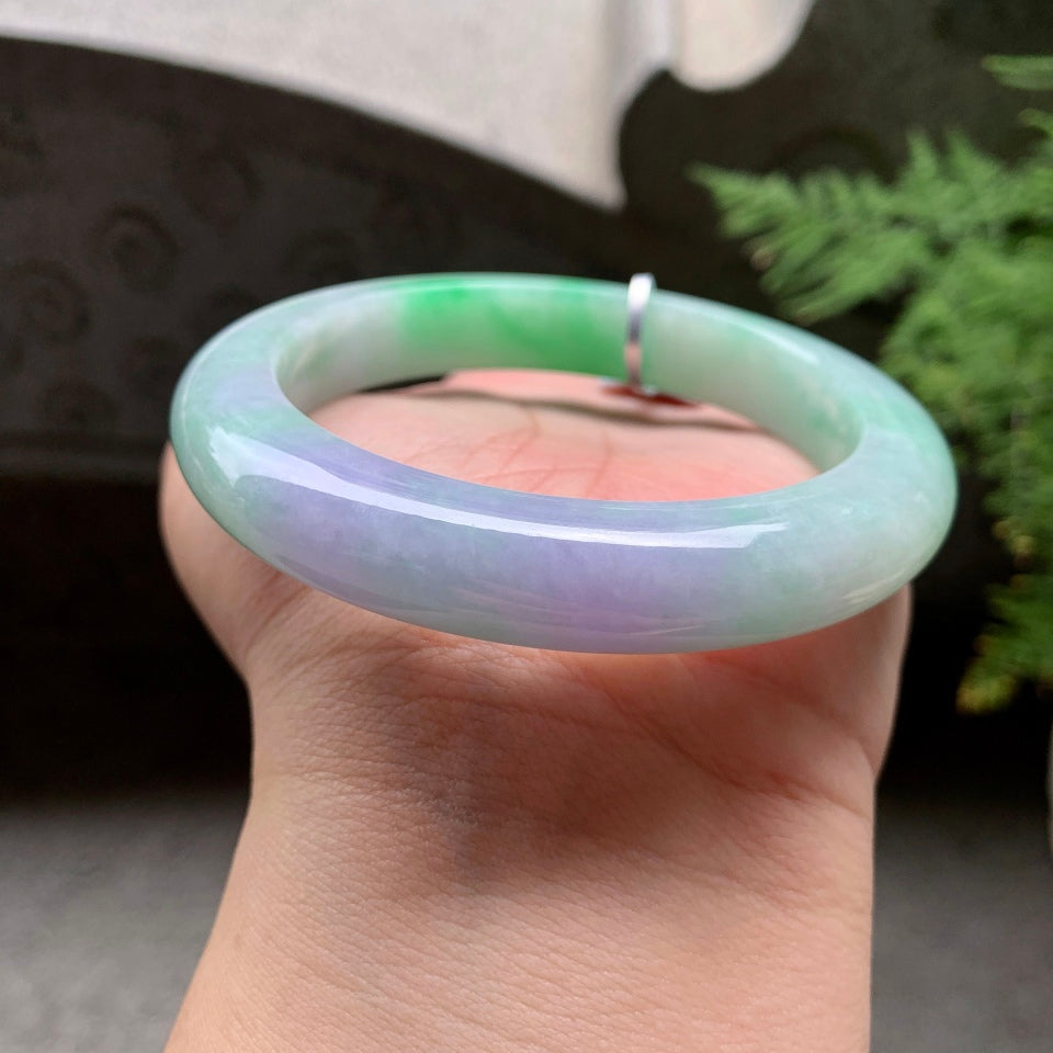 细糯种春彩平安镯（63mm）（yc097041）
