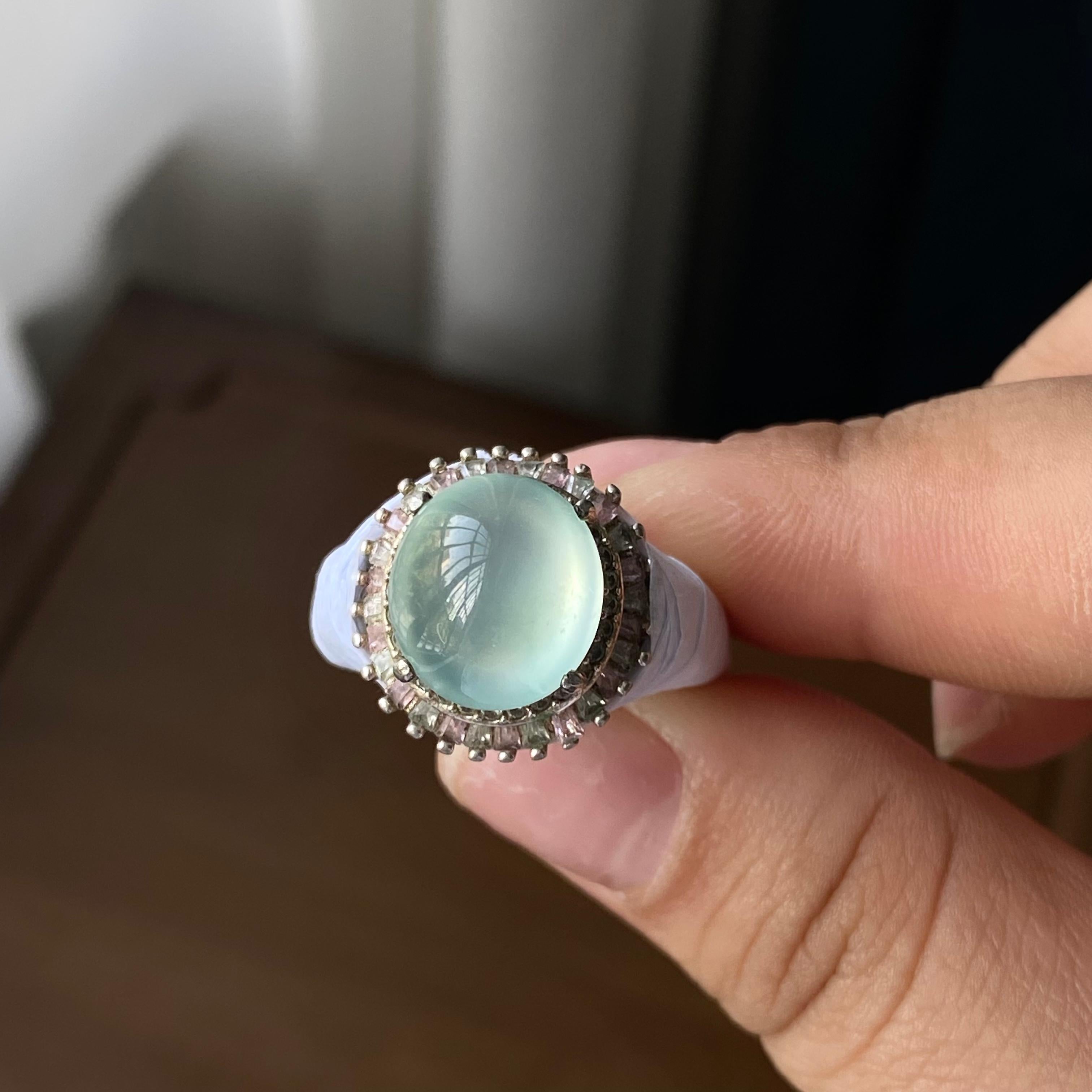 高冰种晴底蛋面裸石（yc303867）