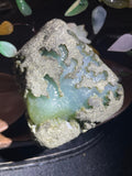 莫西沙开窗冰底飘黄牌子料（yc703087）