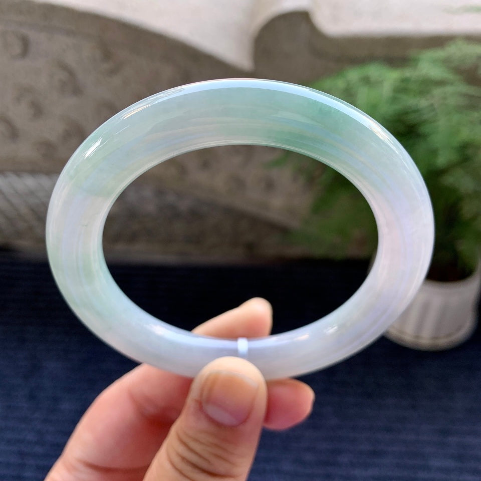 细糯种飘花圆条手镯（59mm）（yc079187）