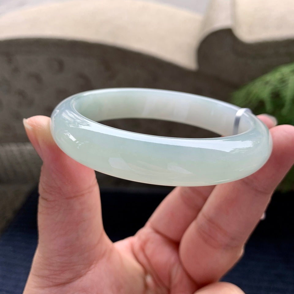 细糯种淡晴底平安镯（60mm）（yc088761）