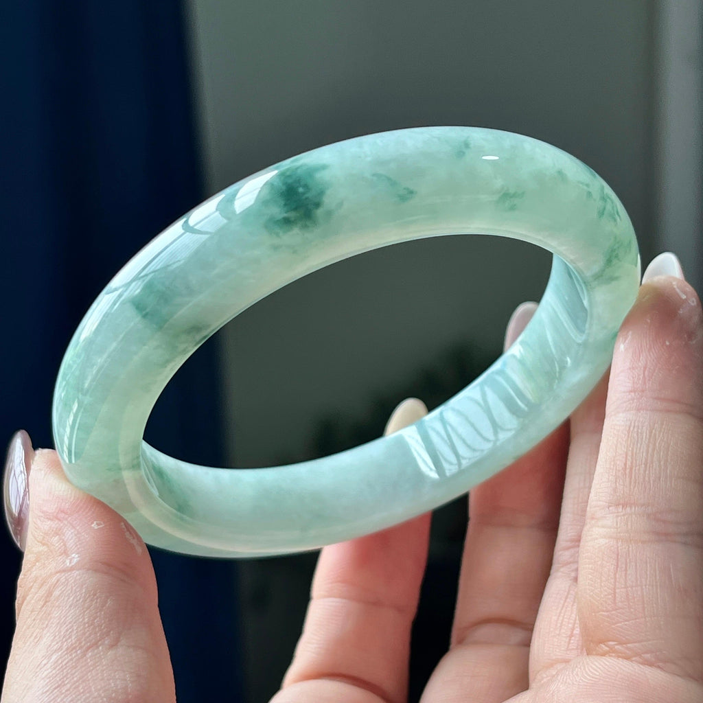 细糯种飘花平安镯（58圈）（yc198065）