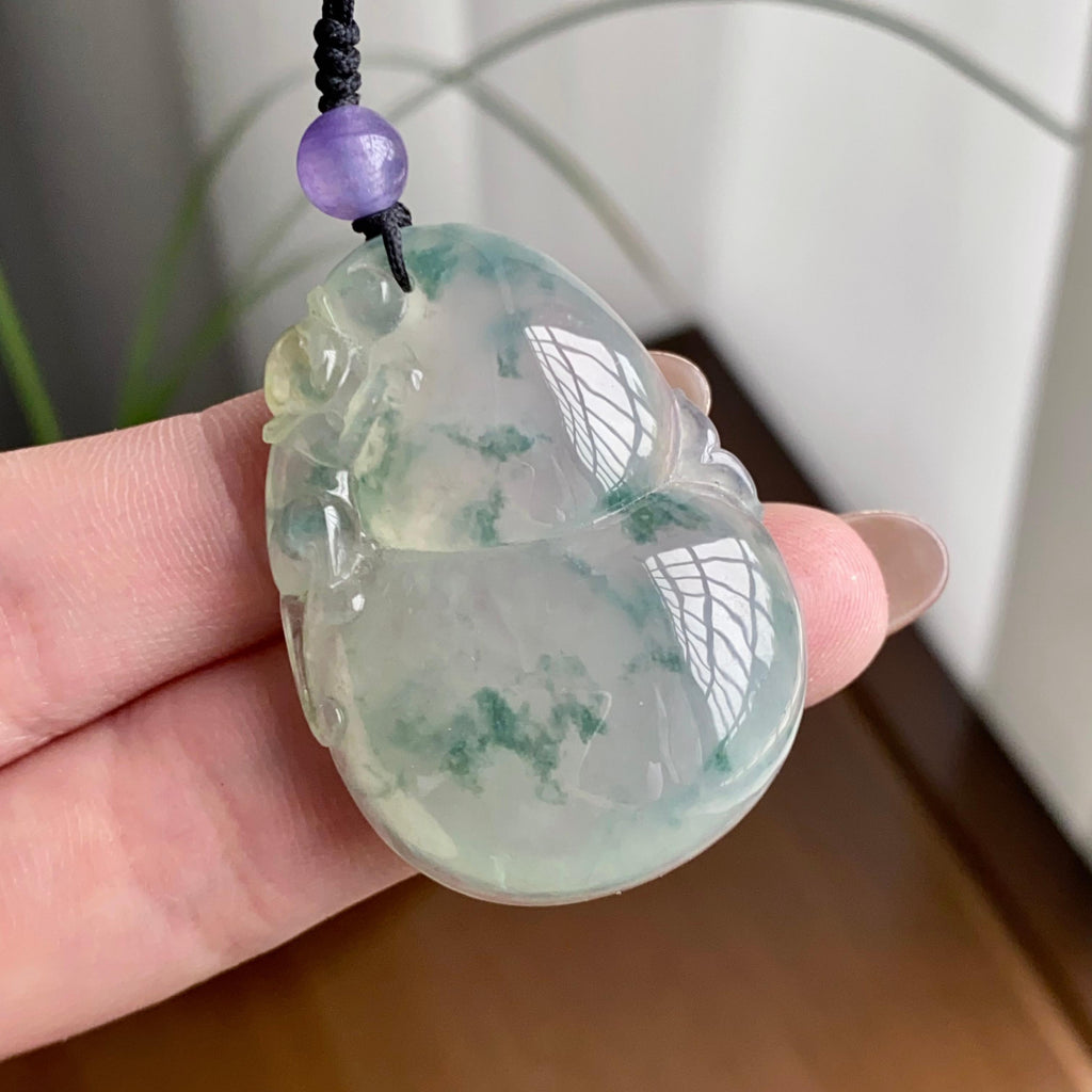 冰种飘花葫芦吊坠（yc260816）