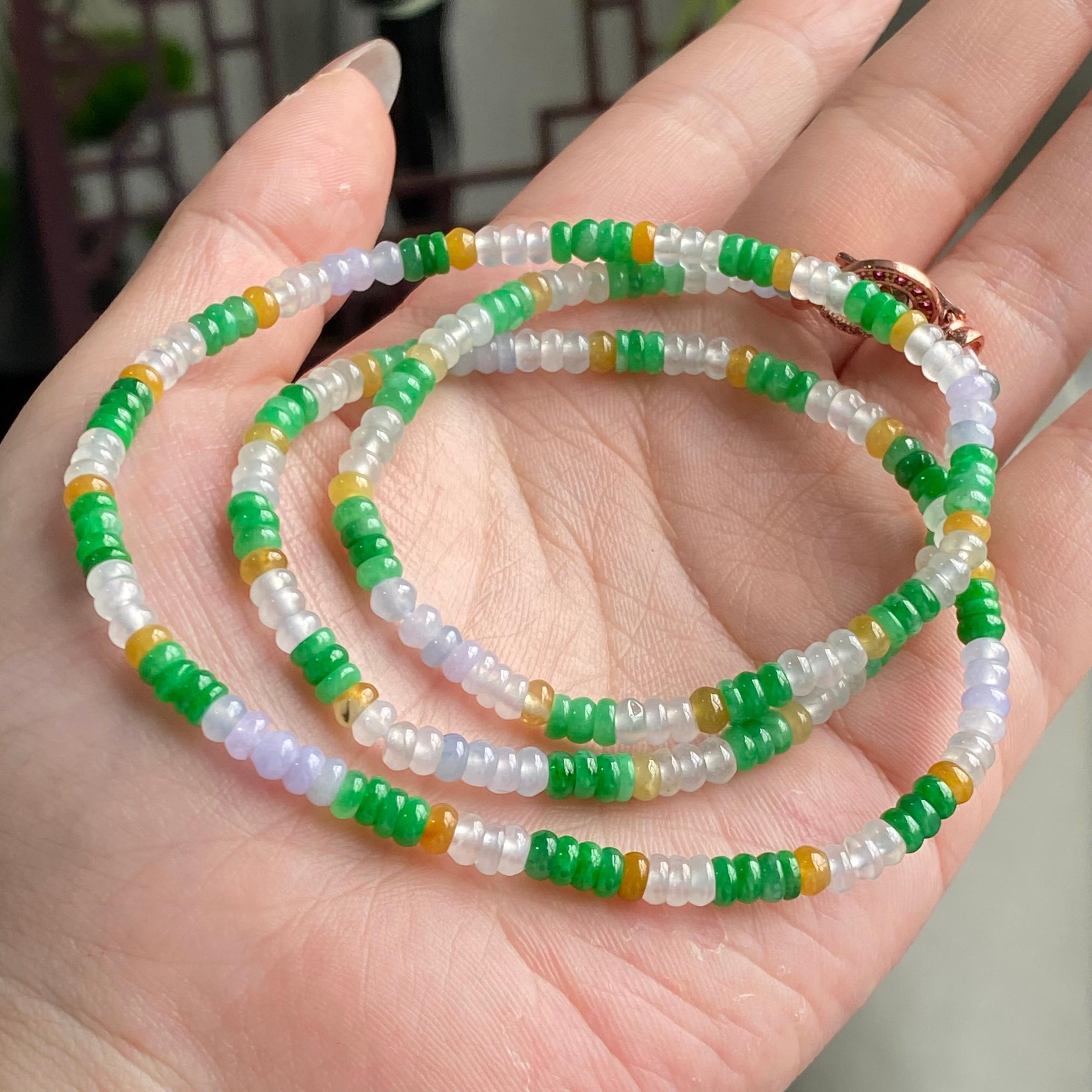 冰种多宝算盘珠珠链（yc196867）