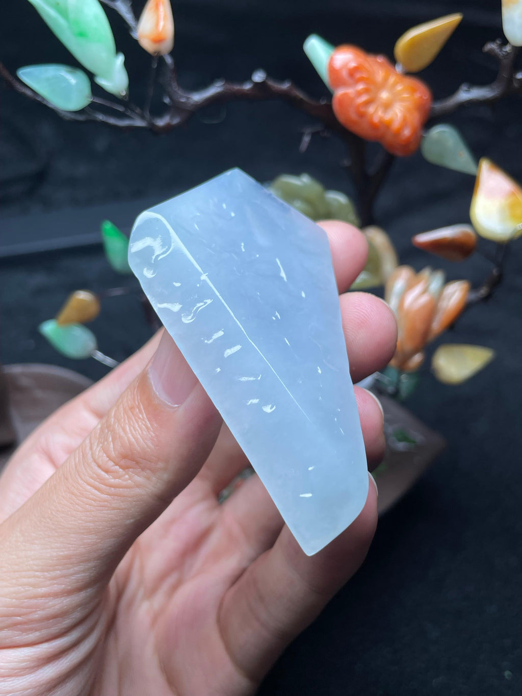 淡春紫翡翠片料（yc708087）