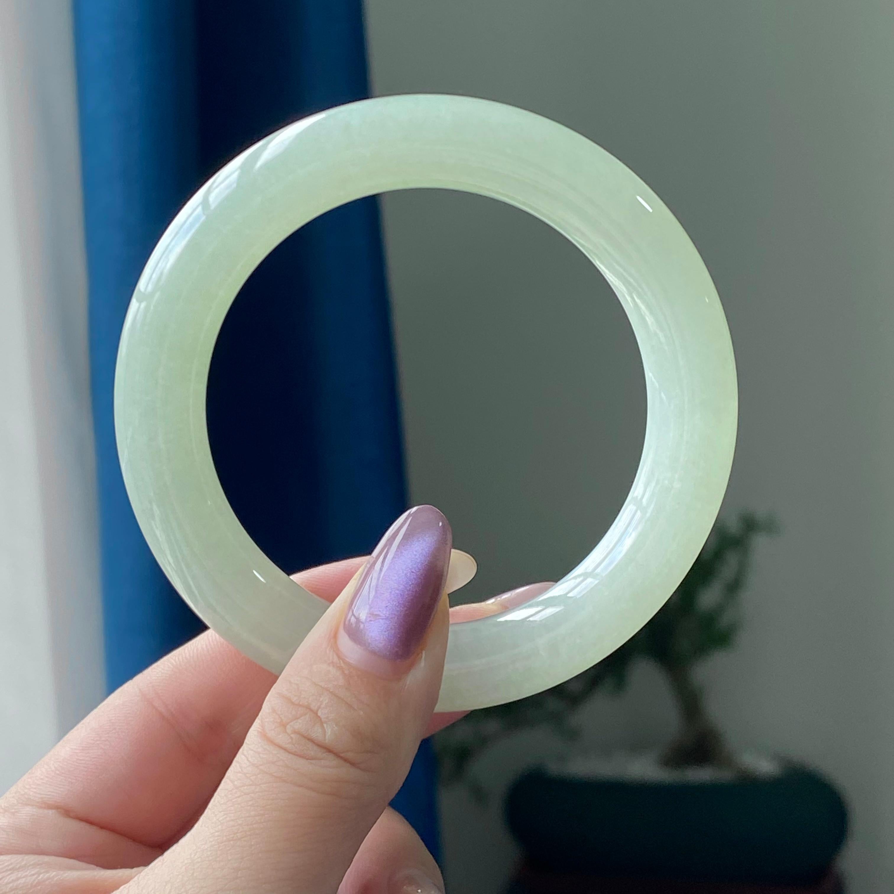 细糯种晴底圆条手镯（57圈）（yc196172）