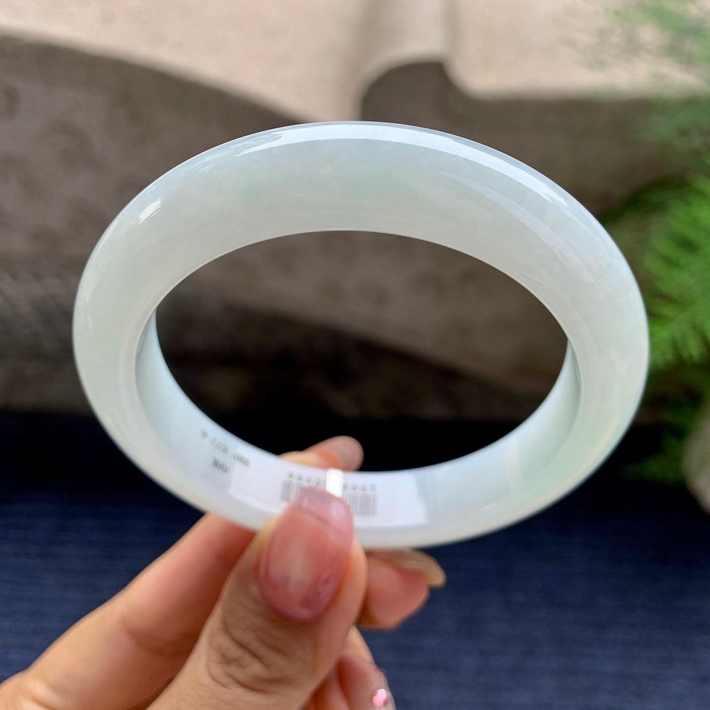 细糯种淡晴底平安镯（55.2mm）（yc280882）