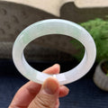 细糯种飘绿平安镯（58mm）（yc093433）