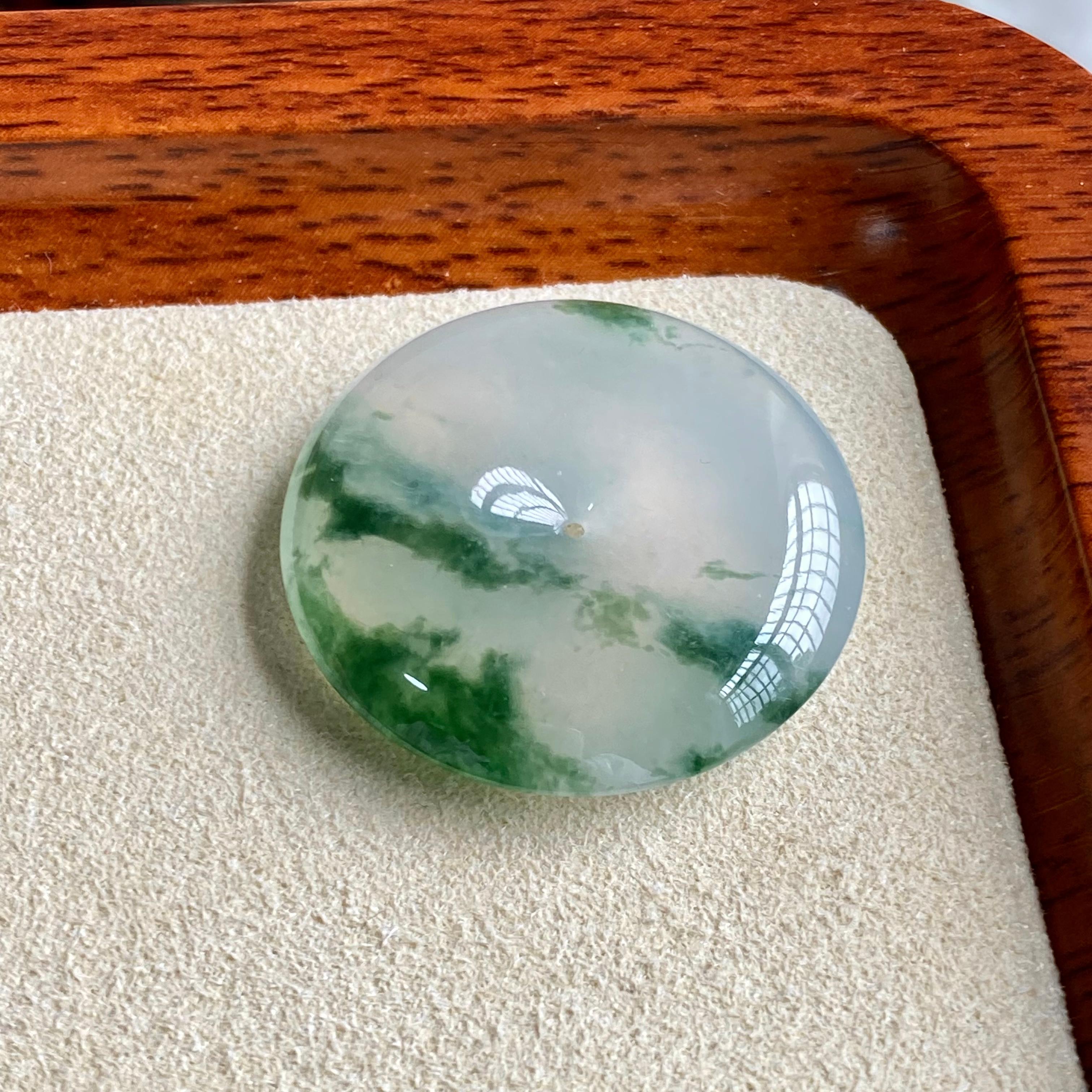 冰种飘花平安扣吊坠（yc196854）