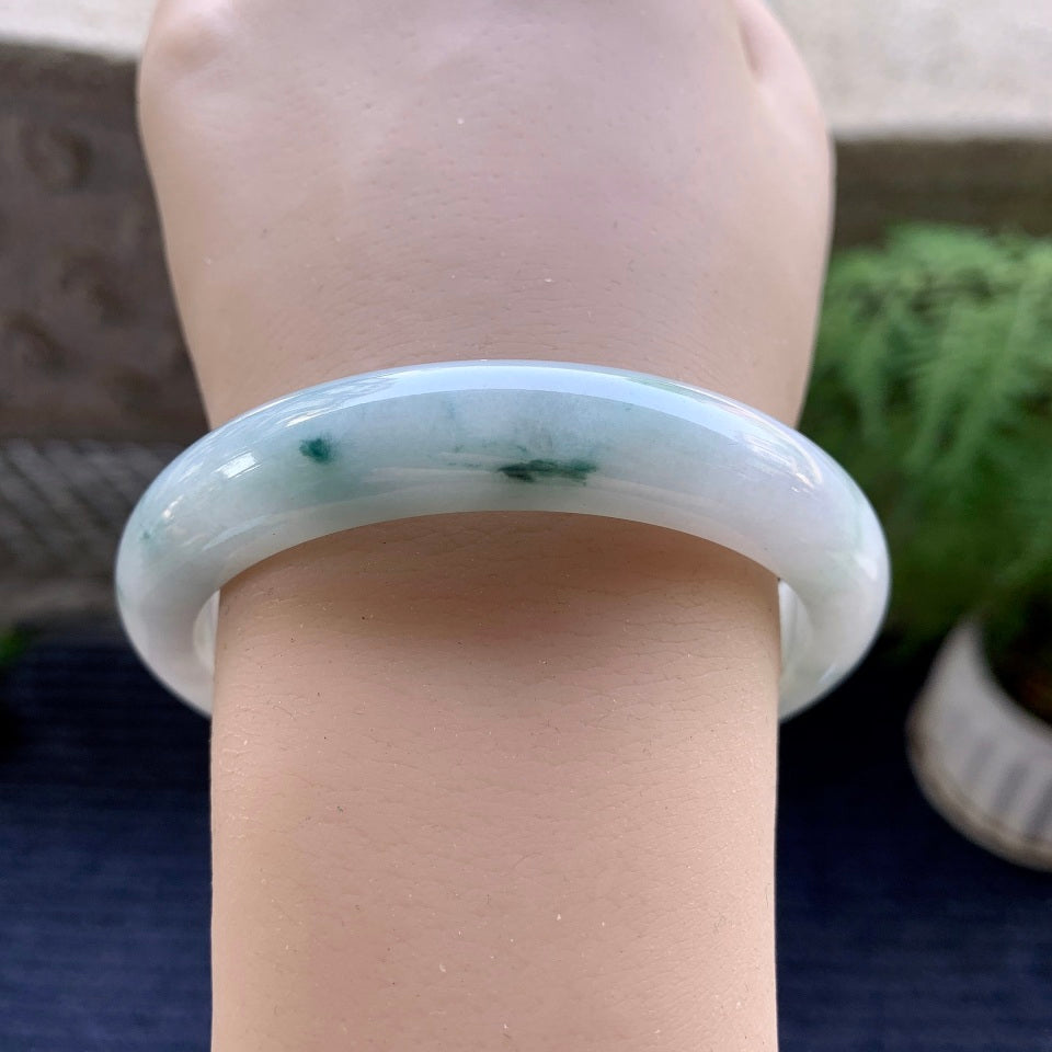 细糯种飘花平安镯(58mm)（yc094186）