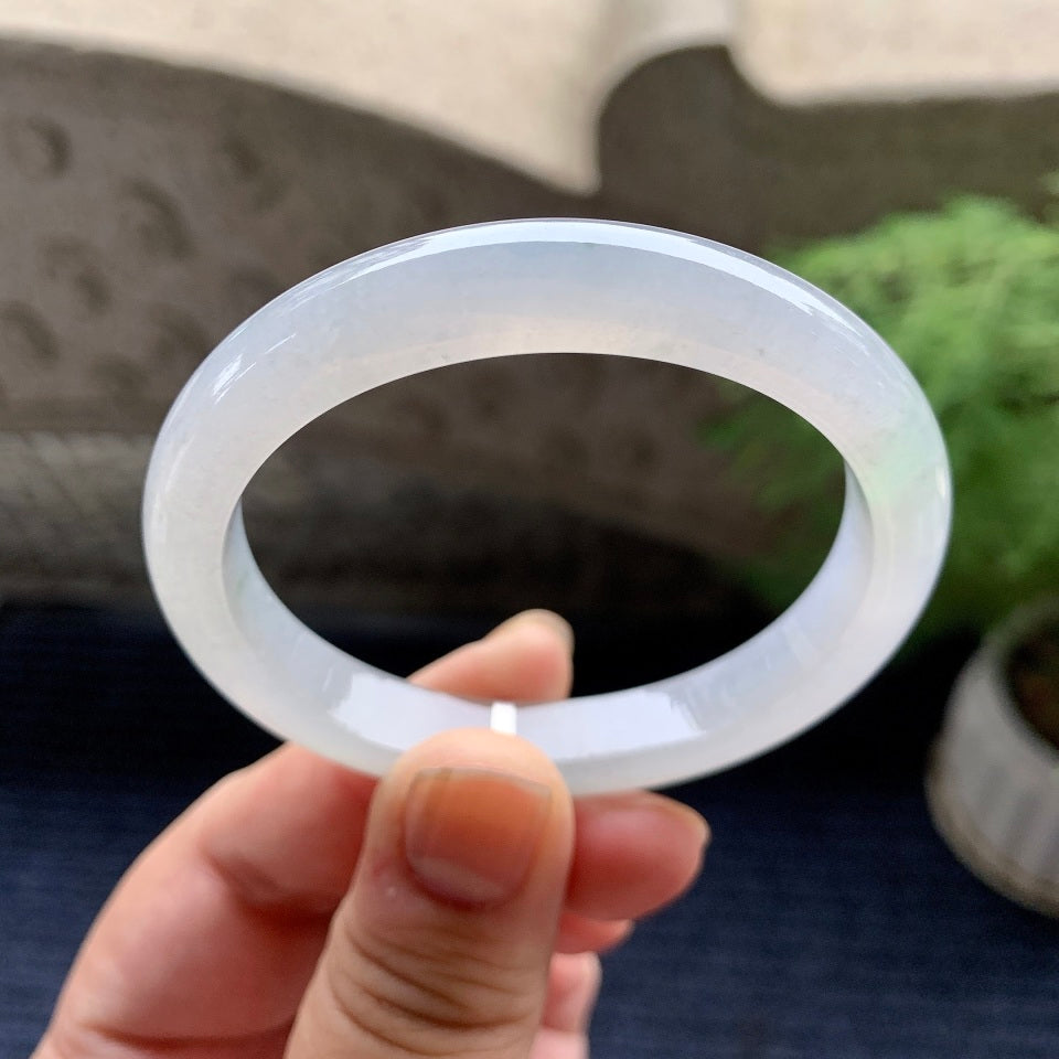 糯冰种无色贵妃手镯（52.5mm）（yc093431）