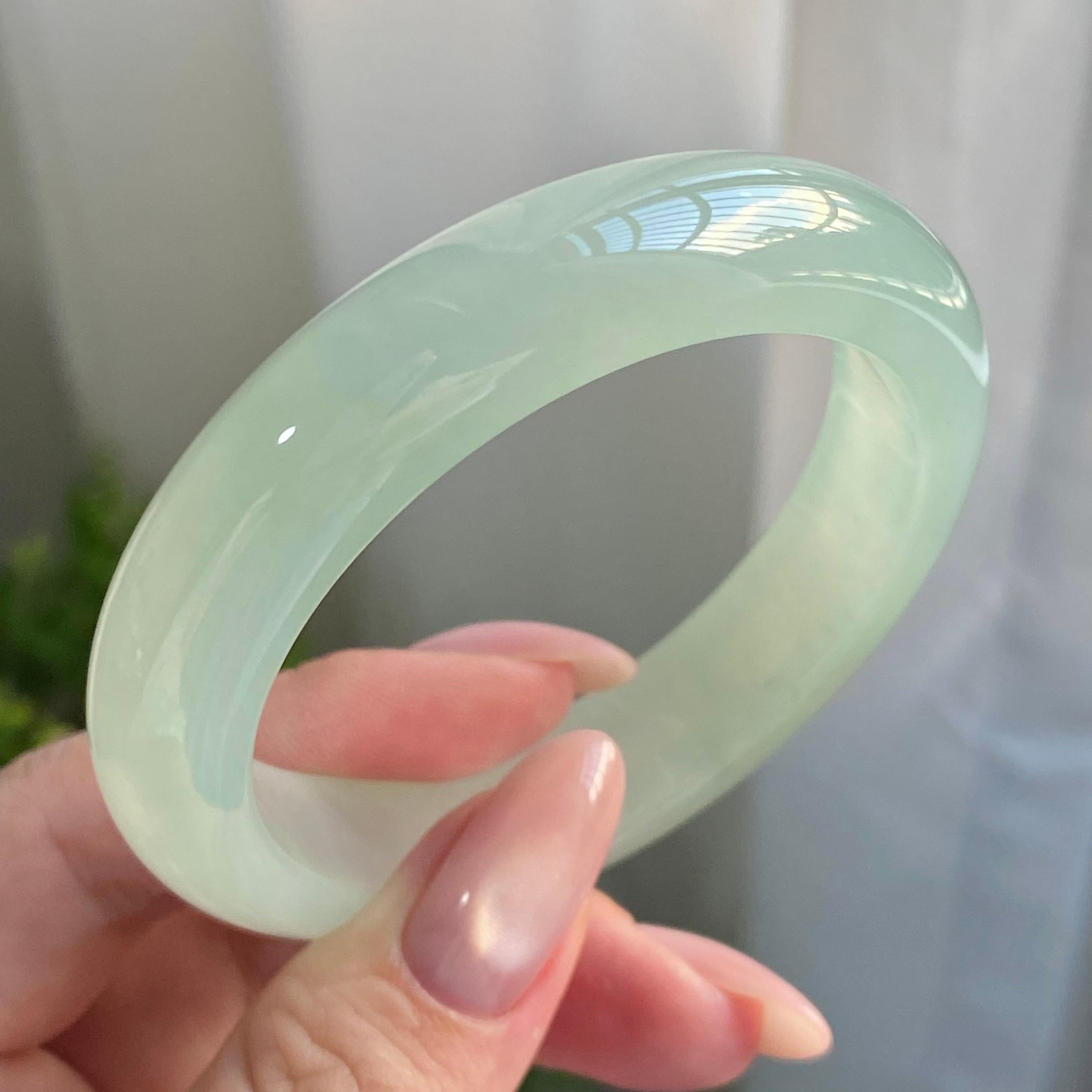 冰种晴底平安镯（54圈）（yc228784）