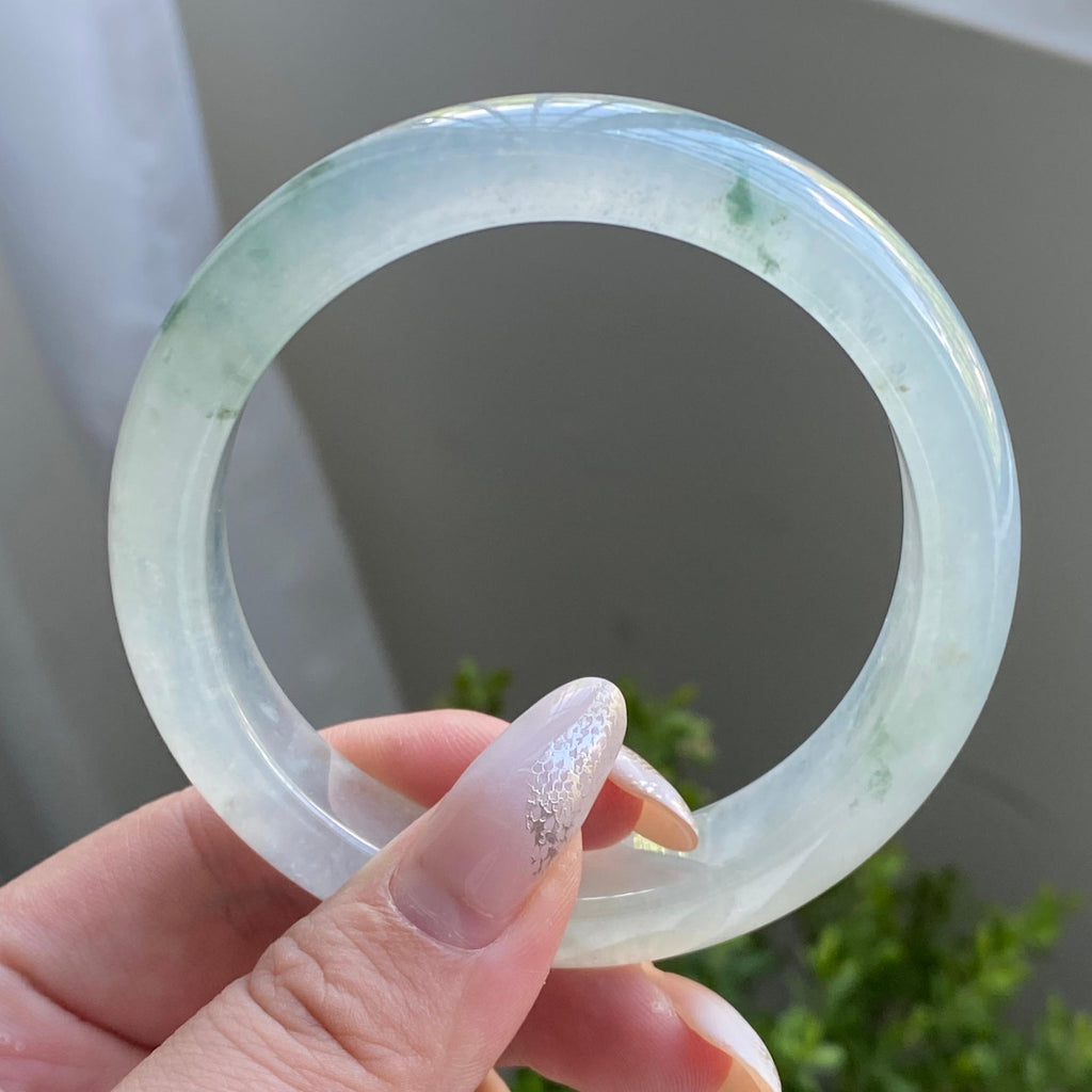 冰种飘花平安镯（57圈）（yc225911）