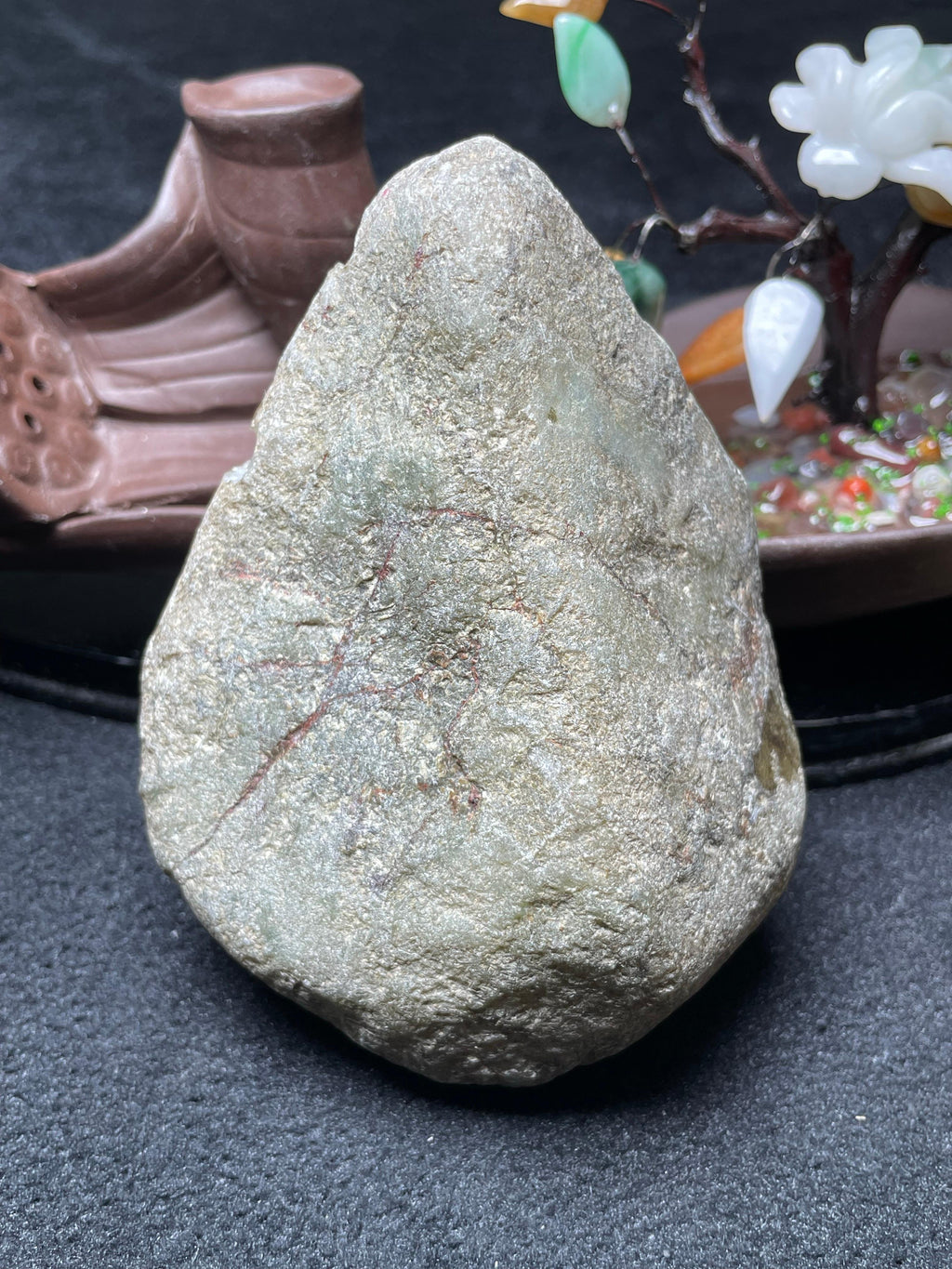 后江开窗淡春彩牌子挂件料（yc532871）