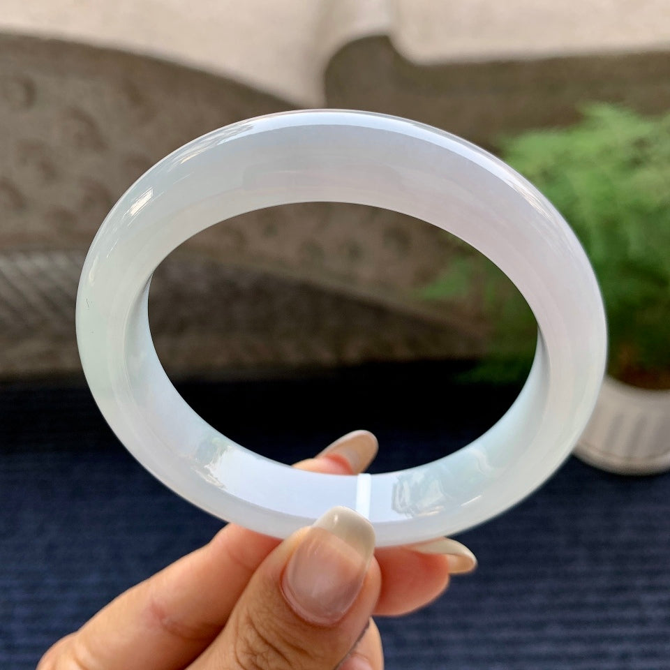 细糯种带底色平安镯（58.6mm）（yc082978）